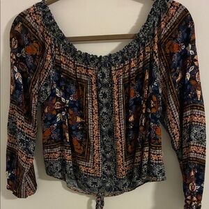 Chic Boho Floral Blouse